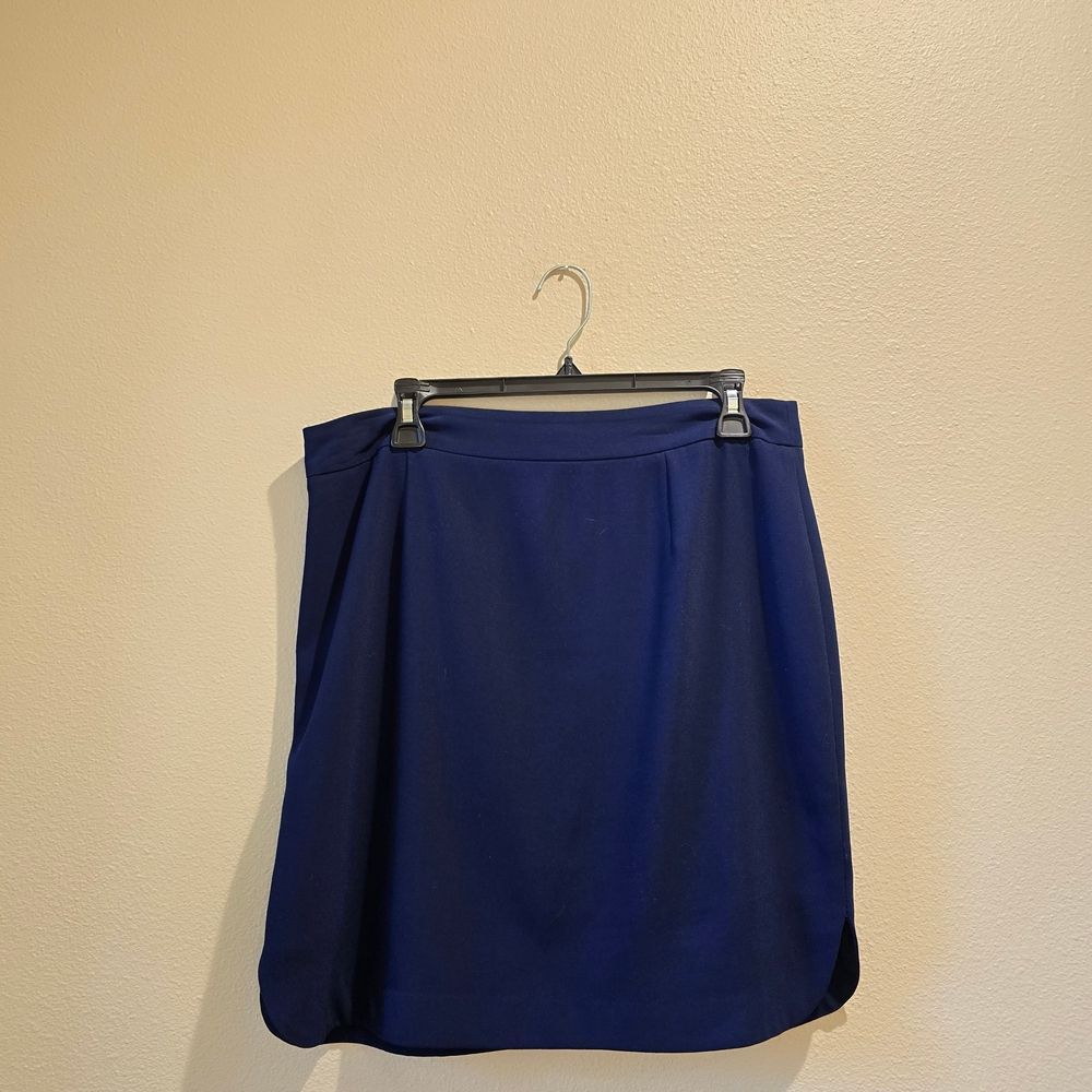 Daniel Cremieux Elegant Navy Blue Women's Skirt Sz 12